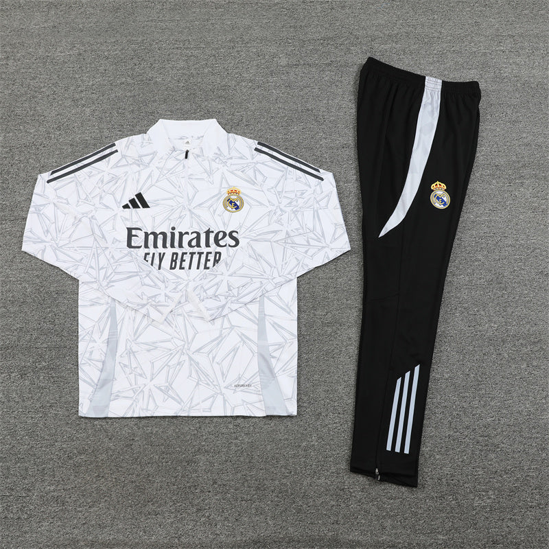 REAL MADRID BLACK AND WHITE TRACKSUIT II