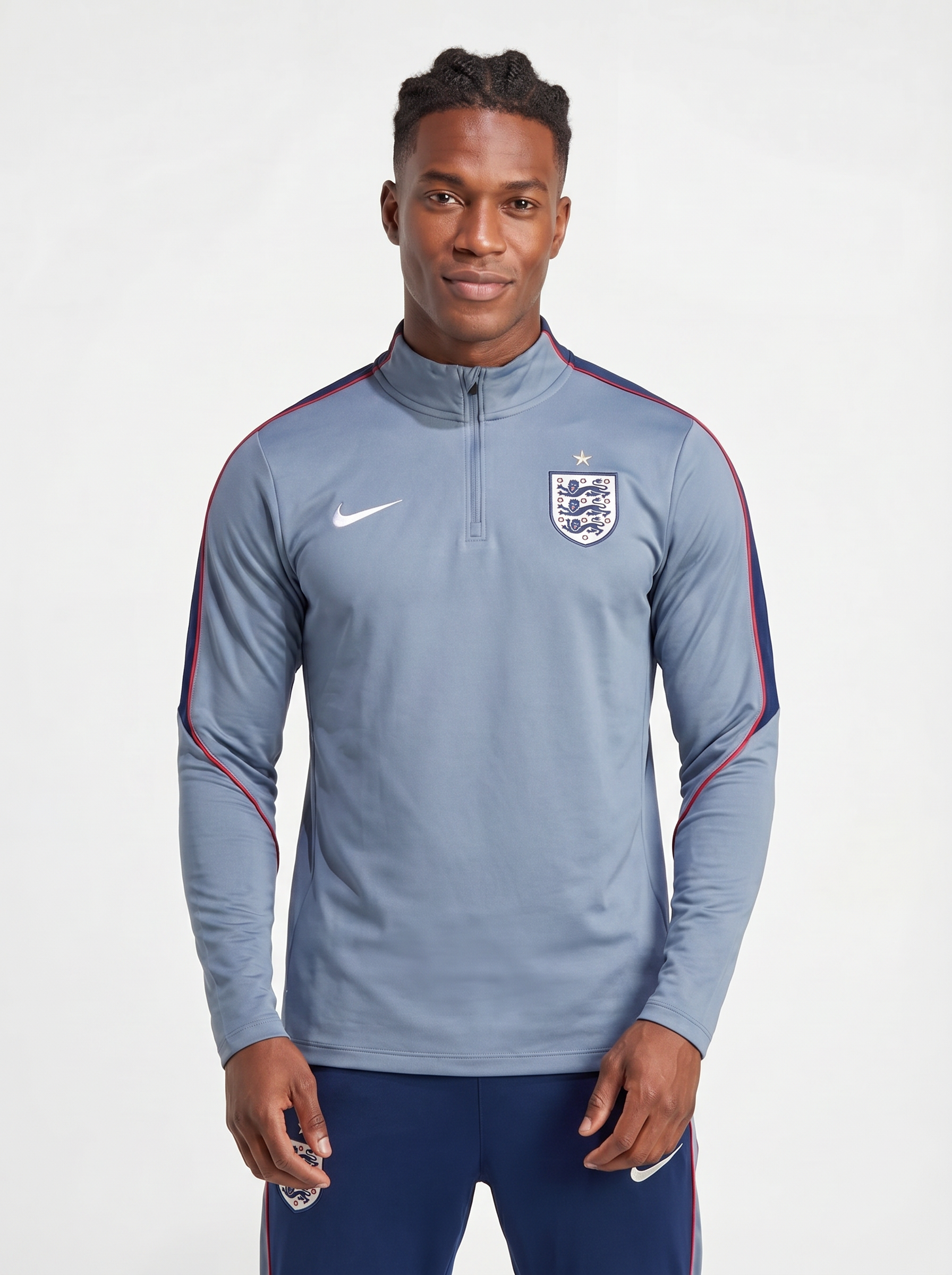 ENGLAND GREY AND NAVY TRACKSUIT