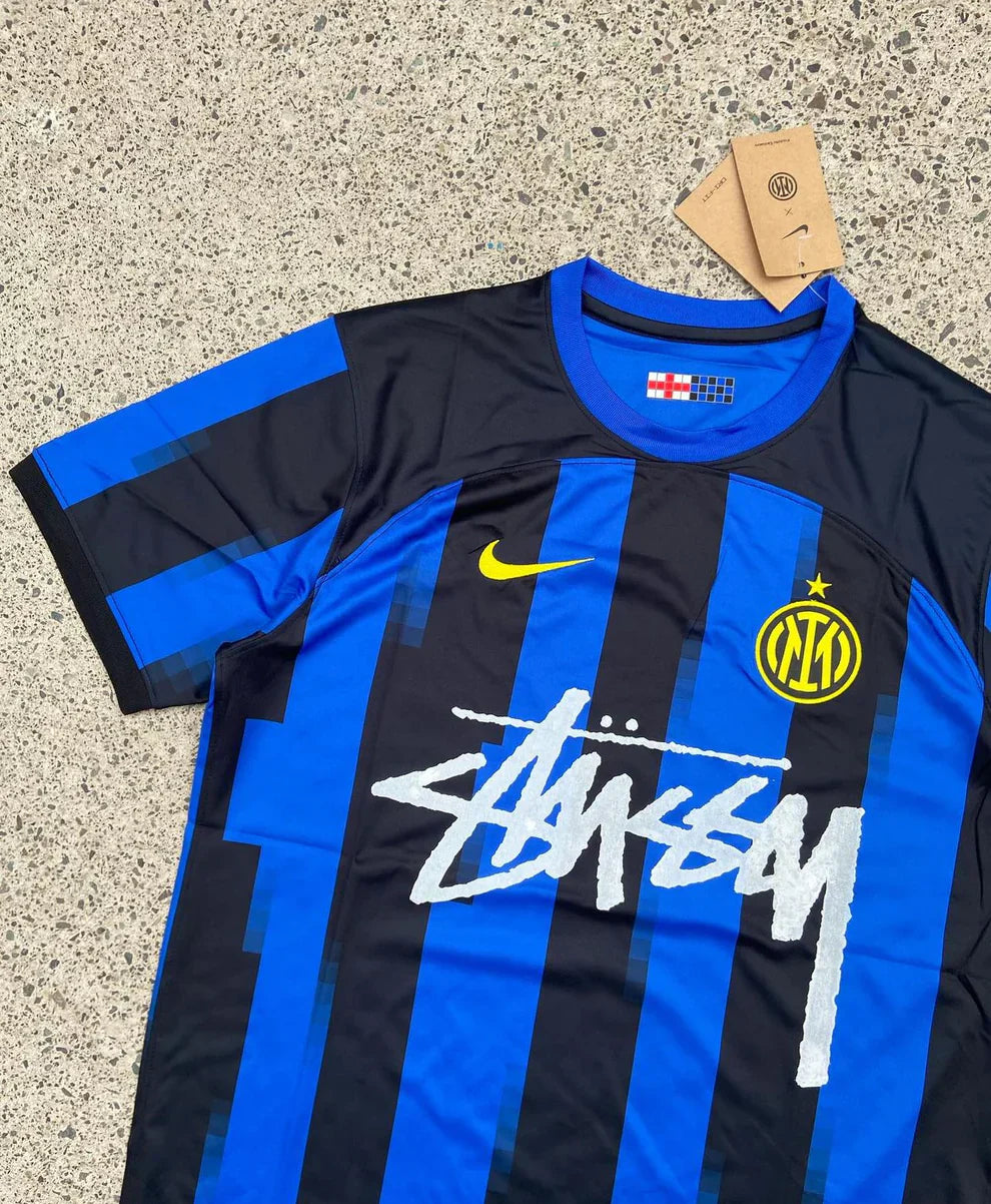 STUSSY X “INTER” JERSEY - BLUE/BLACK