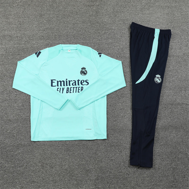 REAL MADRID DARK BLUE AND MINT TRACKSUIT