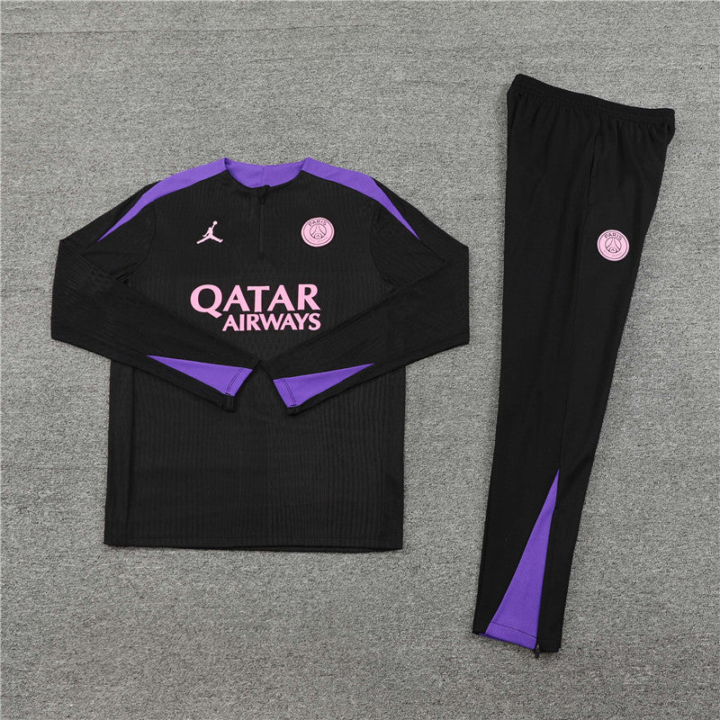 PSG BLACK AND PURPLE TRACKSUIT