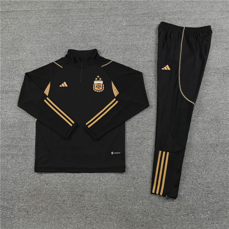 ARGENTINA BLACK AND GOLD TRACKSUIT