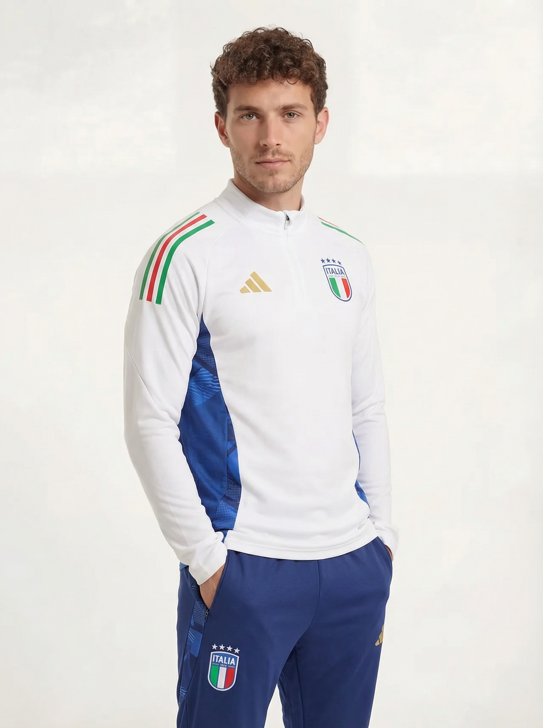 ITALY BLUE AND WHITE TRACKSUIT