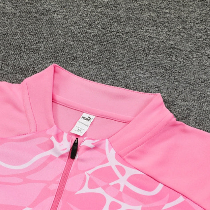 MANCHESTER CITY BLACK AND PINK TRACKSUIT