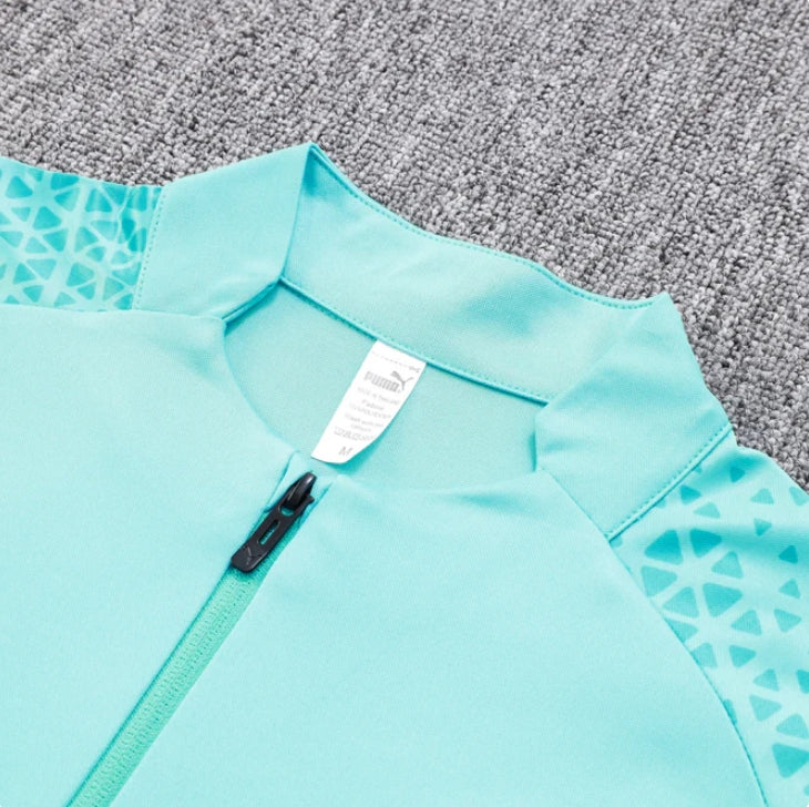 OLYMPIQUE DE MARSEILLE BLUE AND MINT TRACKSUIT