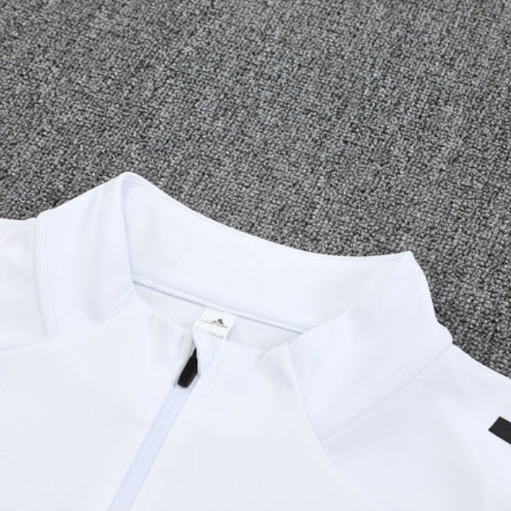 2025/2026 REAL MADRID WHITE AND BLACK TRACKSUIT