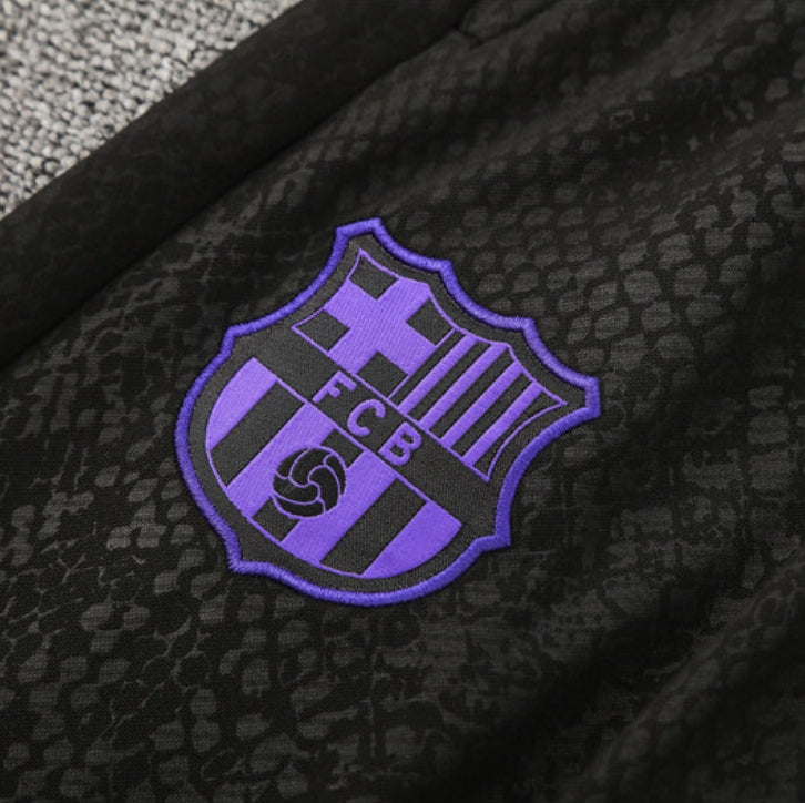 2025/2026 BARCELONA BLACK AND PURPLE TRACKSUIT