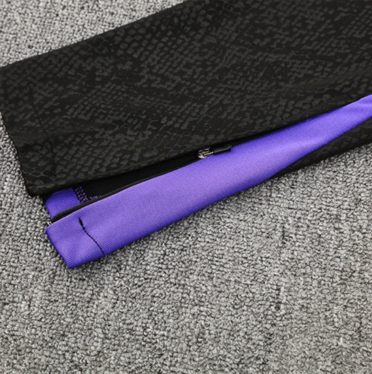 2025/2026 BARCELONA BLACK AND PURPLE TRACKSUIT