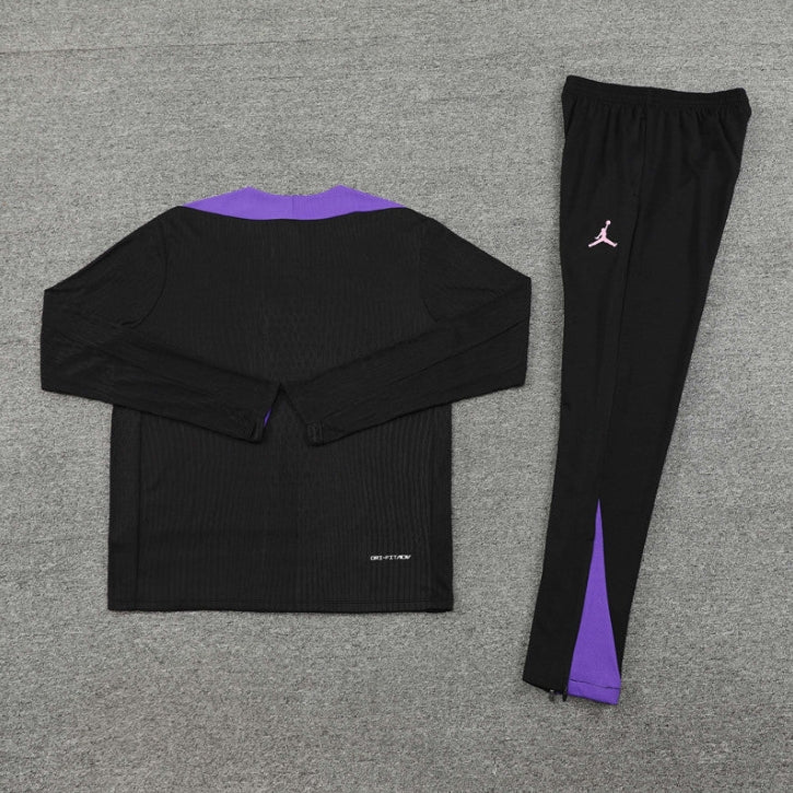 PSG BLACK AND PURPLE TRACKSUIT