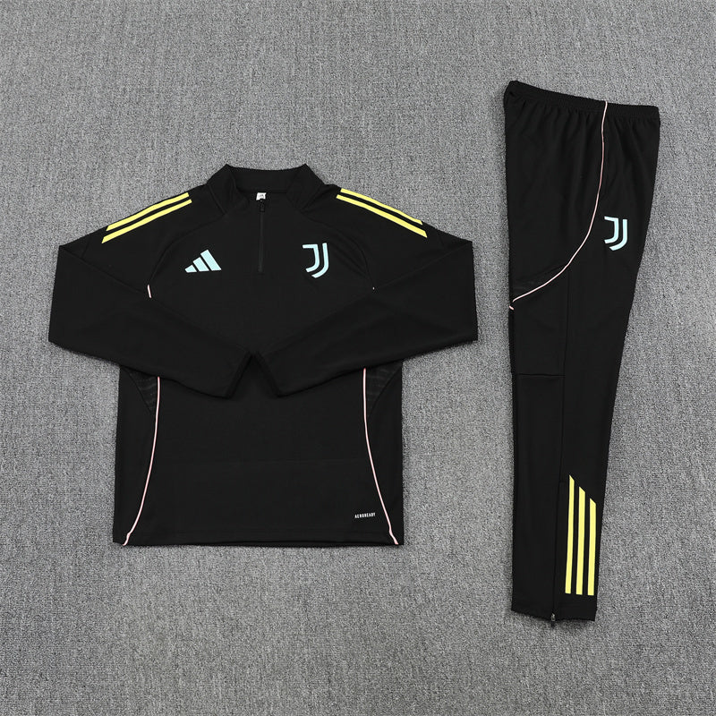 JUVENTUS BLACK AND YELLOW TRACKSUIT