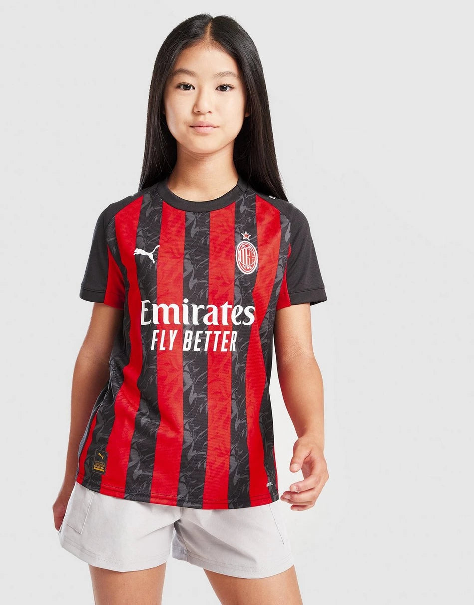 PUMA AC MILAN 2025/26 HOME SHIRT JUNIOR