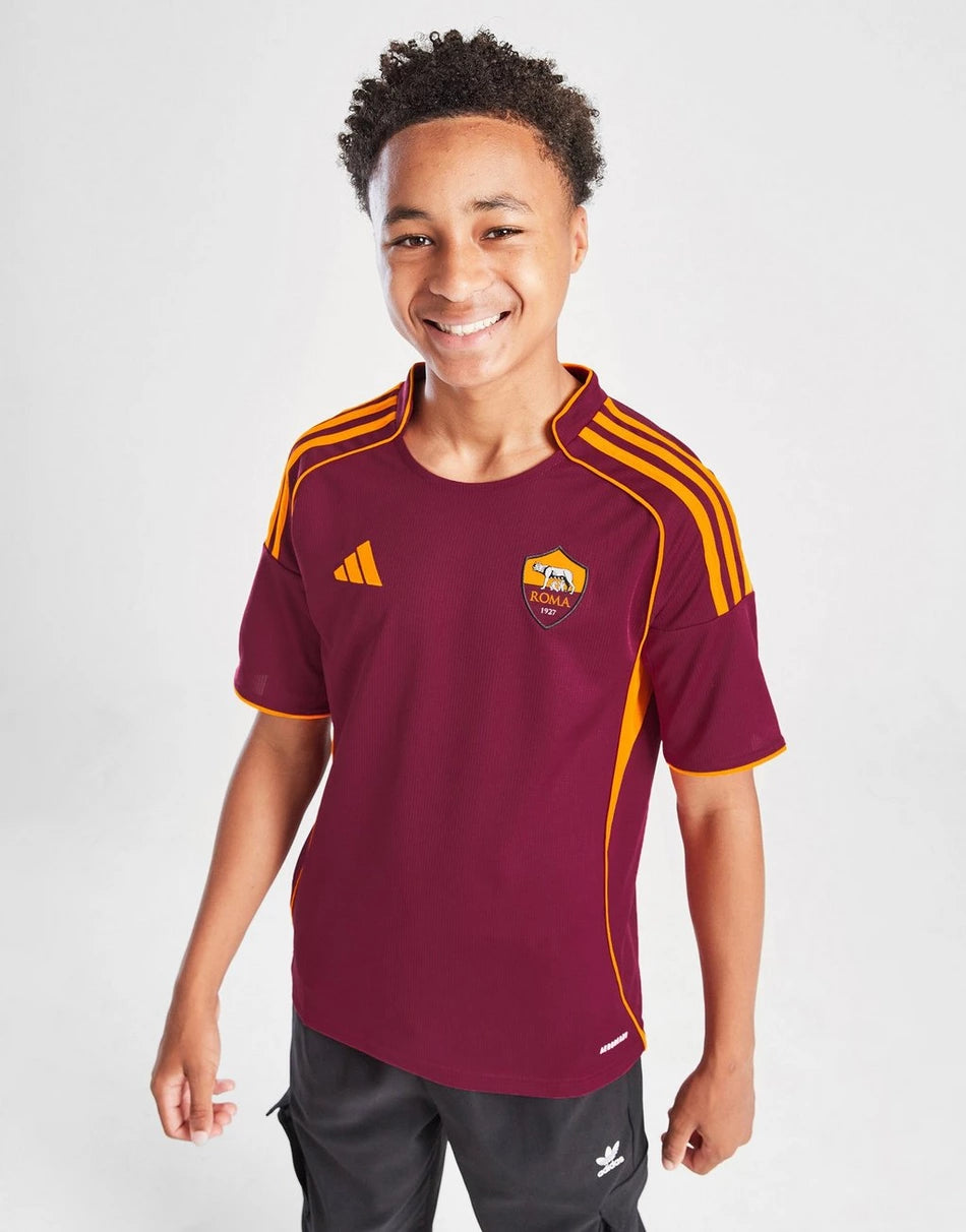 ADIDAS AS ROMA 2025/26 HOME SHIRT JUNIOR