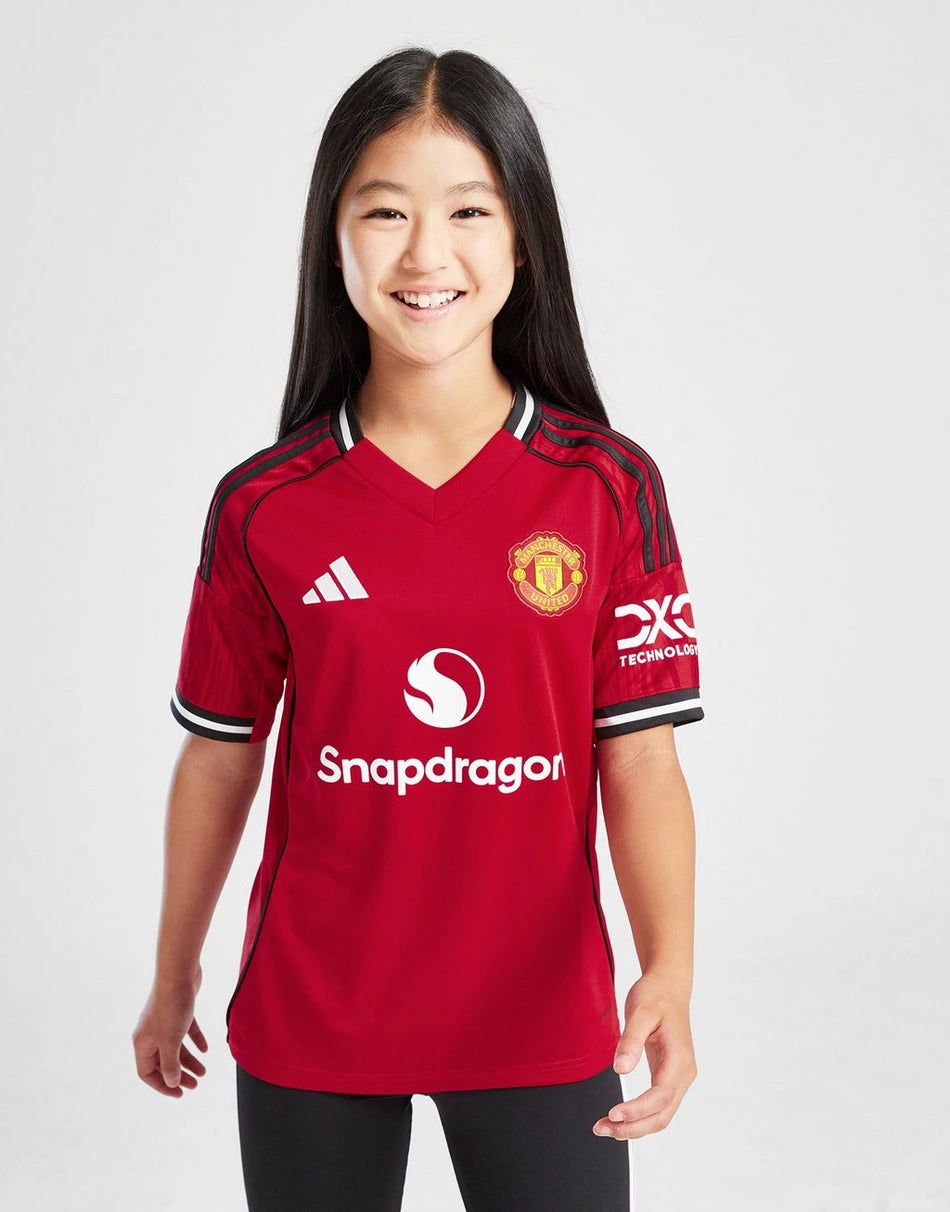 ADIDAS MANCHESTER UNITED FC 2025/26 HOME SHIRT JUNIOR